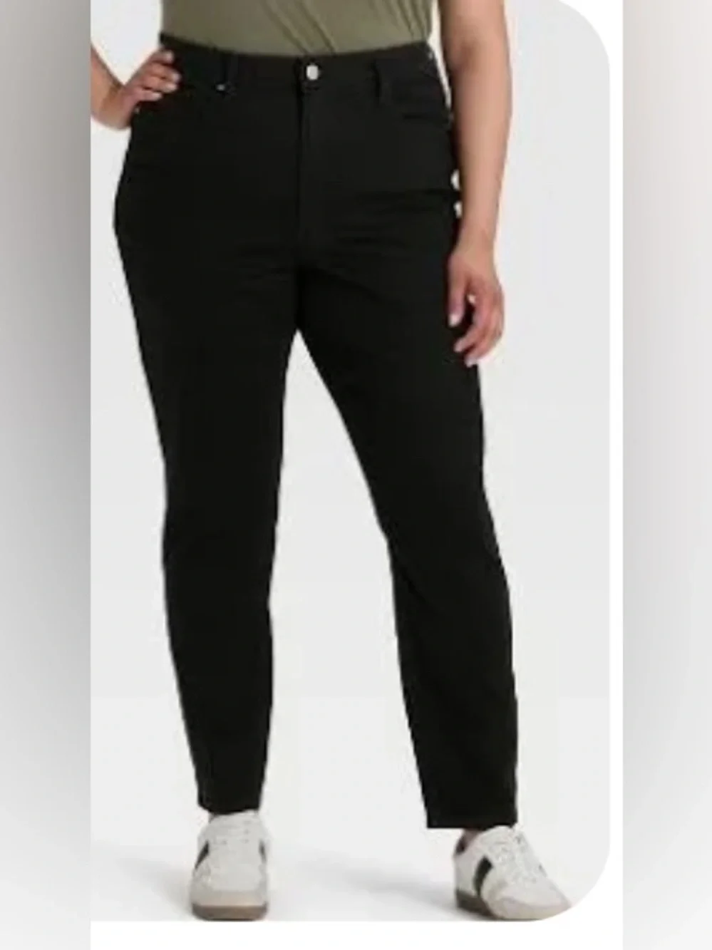 Universal Thread High Waisted Black No Fade Jeans.